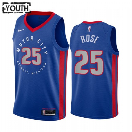 Dres Detroit Pistons Derrick Rose 25 2020-21 City Edition Swingman - Dječji